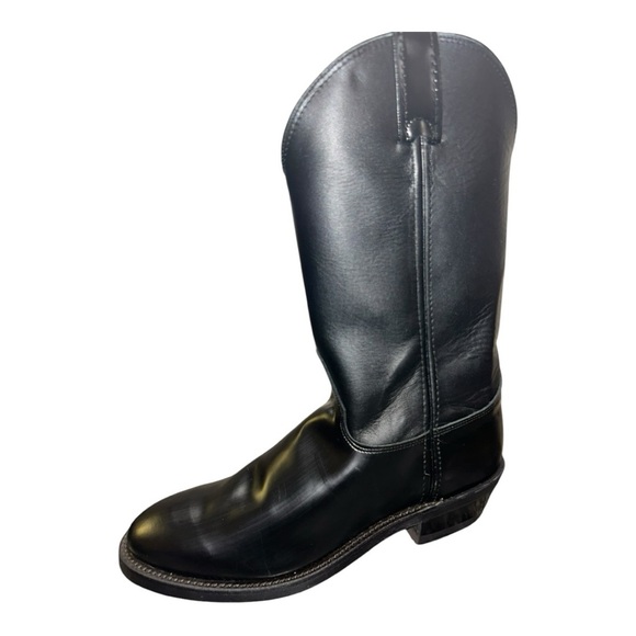 NWT JUSTIN Tobias 12" TALL WESTERN Men's western boot black - Picture 7 of 15
